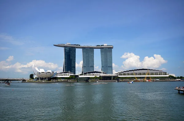 Singapore Giugno 2018 Vista Alla Marina Bay Singapore Giorno Che — Foto Stock