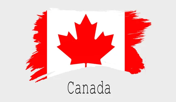 Bandeira Canadá Fundo Branco Renderização — Fotografia de Stock