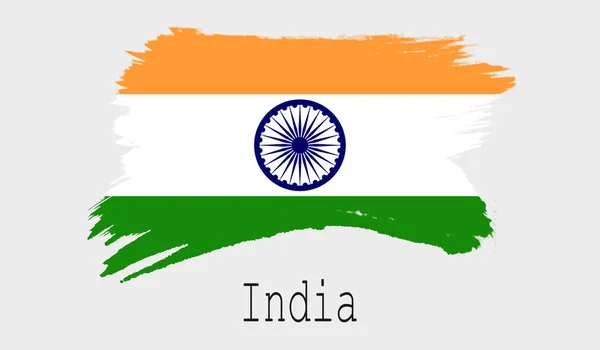 Vlag Van India Witte Achtergrond Renderin — Stockfoto