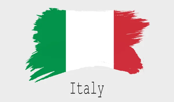 Bandera Italia Sobre Fondo Blanco Rendering —  Fotos de Stock