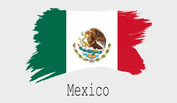 Bandera México Sobre Fondo Blanco Rendering — Foto de Stock