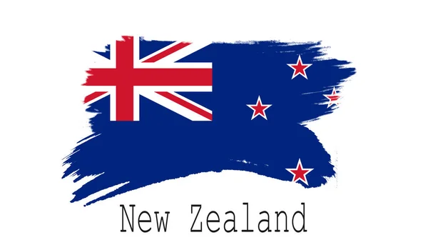 New Zealand Flag White Background Renderin — Stock Photo, Image