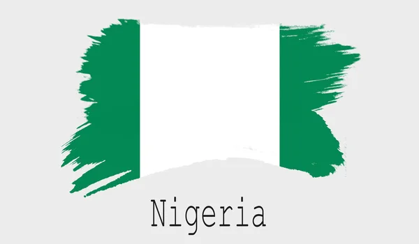 Bandeira Nigéria Fundo Branco Renderin — Fotografia de Stock