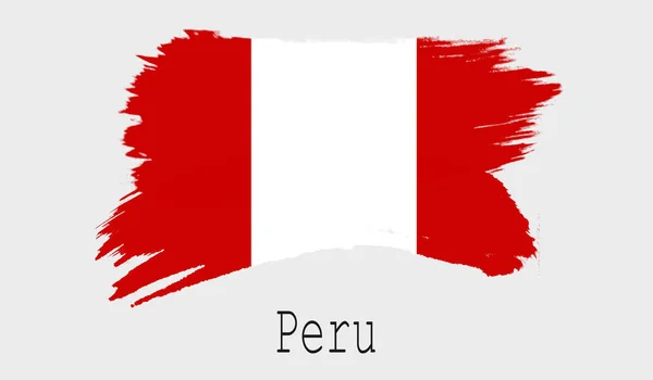 Beyaz Arka Plan Render Peru Bayrağı — Stok fotoğraf