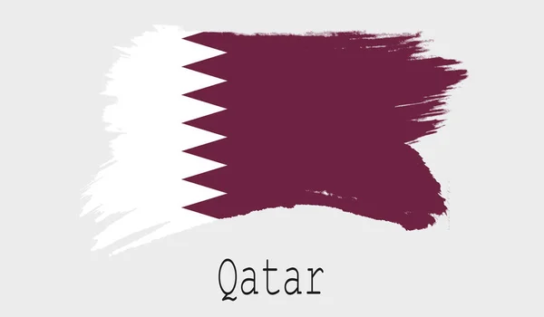 Bandeira Qatar Fundo Branco Renderin — Fotografia de Stock