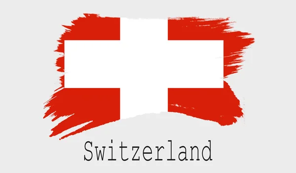 Switzerland Flag White Background Renderin — Stock Photo, Image