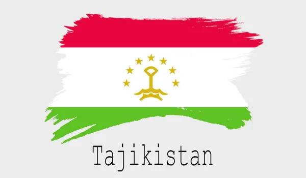 Tadschikistan Flagge Auf Weißem Hintergrund Rendering — Stockfoto