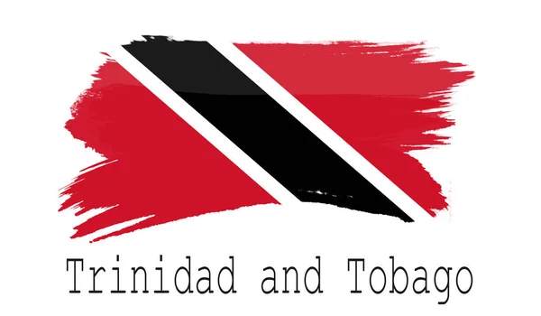 Bandera Trinidad Tobago Sobre Fondo Blanco Renderin — Foto de Stock