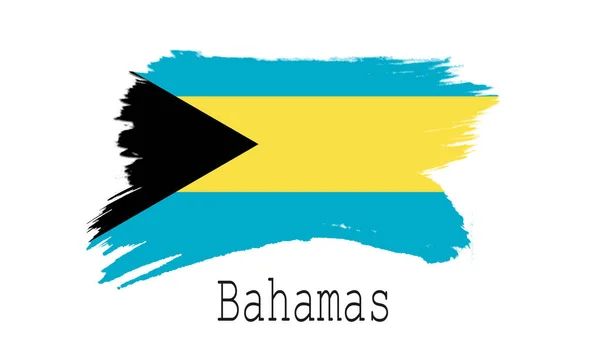 Flaga Bahamów Białym Tle Renderowania — Zdjęcie stockowe