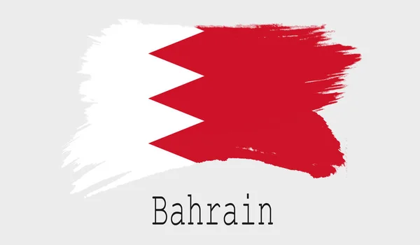 Bandeira Bahrein Fundo Branco Renderização — Fotografia de Stock