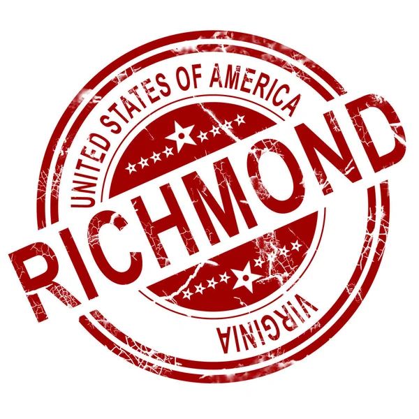 Richmond Rojo Con Fondo Blanco Representación — Foto de Stock