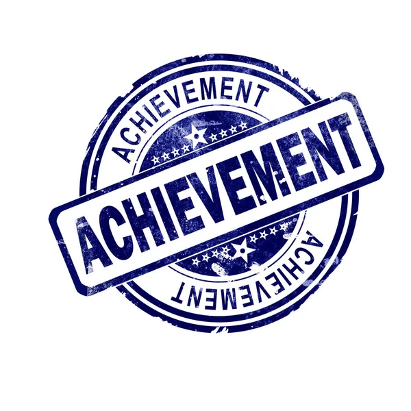 Achievement Word Blue Stamp Rendering — Stock Photo, Image