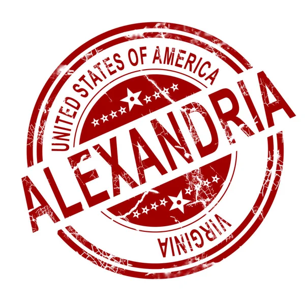 Roter Alexandria Mit Weißem Hintergrund Darstellung — Stockfoto