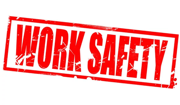 Work Safety Word Red Frame Rendering — Stock Photo, Image