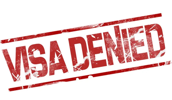 Visa Denied Word Red Line Rendering — Stock Photo, Image