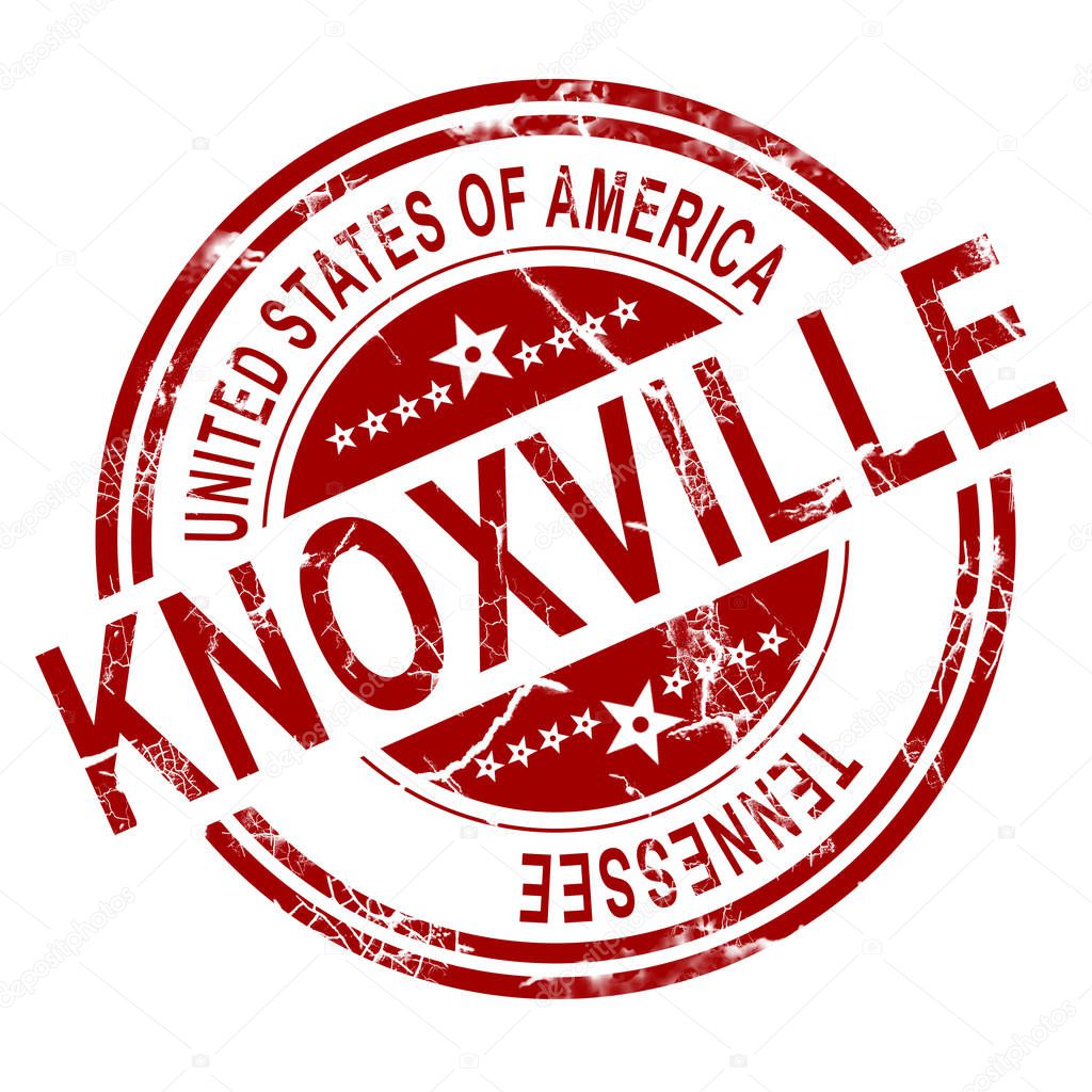 Red Knoxville with white background, 3D rendering