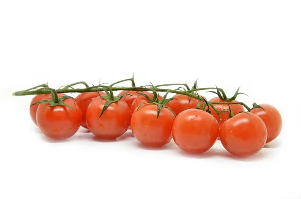 Red Cherry Tomato Isolated White Background — Stock Photo, Image