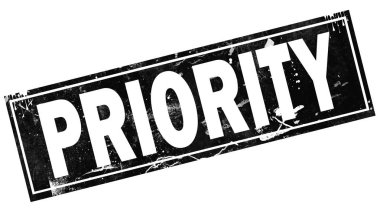 Öncelik word siyah çerçeve, 3d render ile