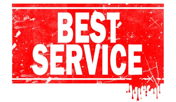 Beste Service Woord Rood Kader Rendering — Stockfoto