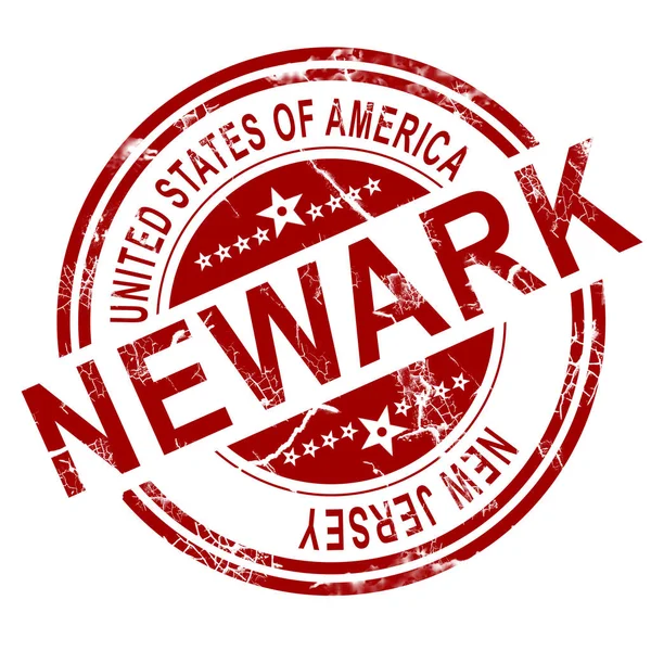Red Newark White Background Rendering — Stock Photo, Image