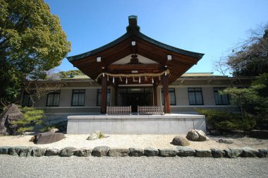 Nagoya, Japonya-25 Nisan, 2018: Atsuta-jingu (Atsuta tapınak) Nagoya Japonya