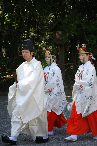 Nagoya Japan Apr 2018 Unidentified Japanese People Traditional Costume Inatsuta — Stock Photo, Image