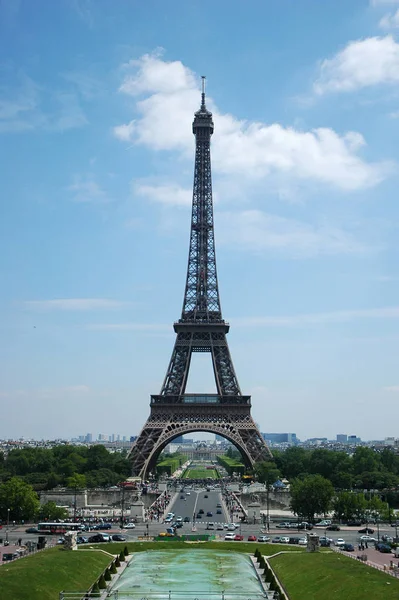 Frankrijk Jul 2018 Eiffeltoren Parijs Frankrijk Het Jaar 2017 Bezocht — Stockfoto