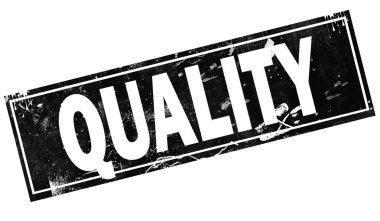 Kalite word siyah çerçeve, 3d render ile