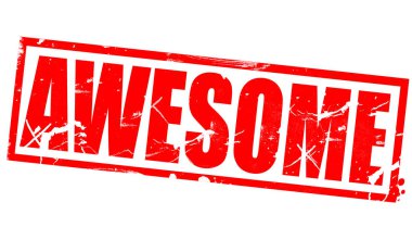 Kırmızı çerçeve, 3d render harika kelime