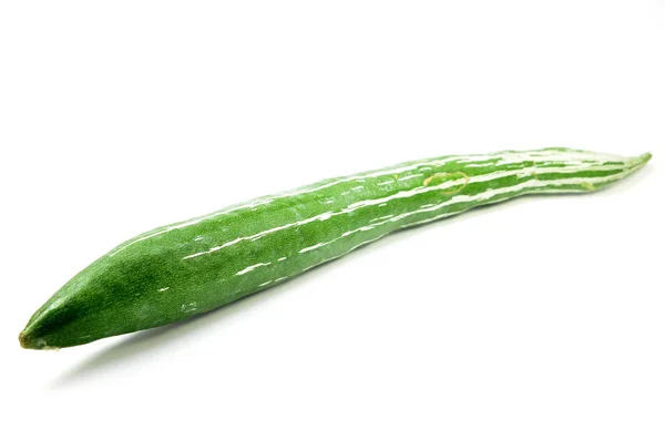 Snake Gourd Geïsoleerd Een Witte Achtergrond — Stockfoto