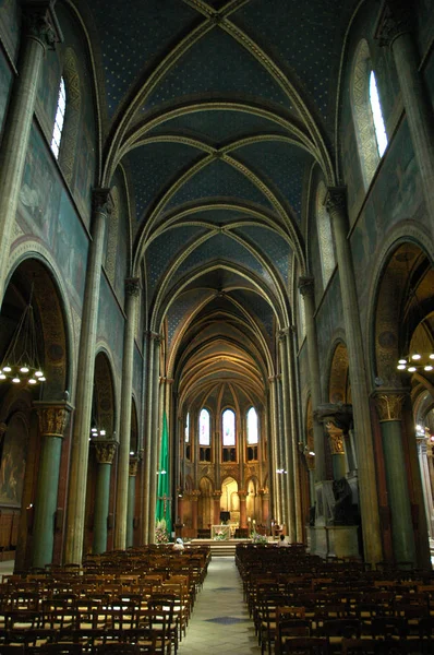 París Francia Jul 2018 Iglesia Abadía Benedictina Saint Germain Des — Foto de Stock