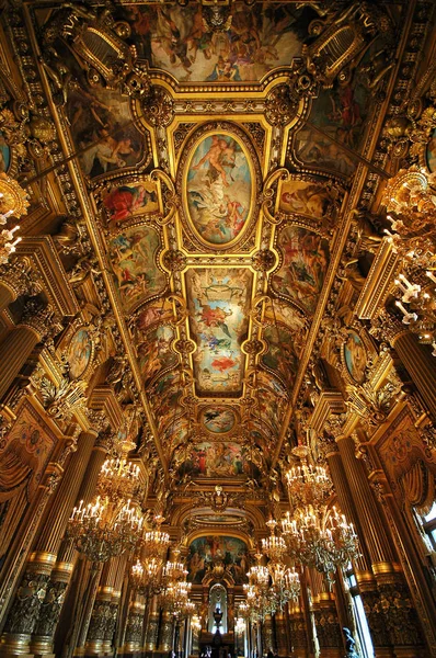 Париж Франція Липня 2018 Внутрішній Вигляд Національної Паризької Опери Гарньє — стокове фото