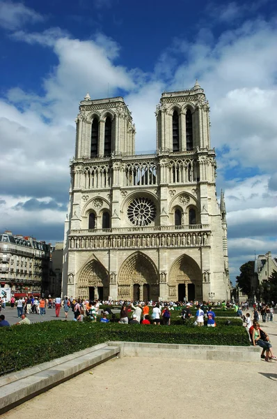 Paříž Francie Jul 2018 Slavná Katedrála Notre Dame Gotický Katolický — Stock fotografie