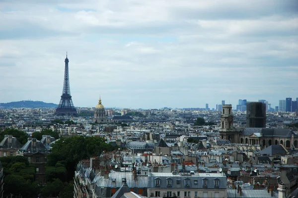 Paris França Jul 2018 Skyline Paris Com Telhados Parisienses Torre — Fotografia de Stock