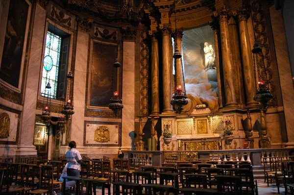 Paris Frankrike Jul 2018 Interiörer Och Arkitektoniska Detaljer Saint Sulpice — Stockfoto