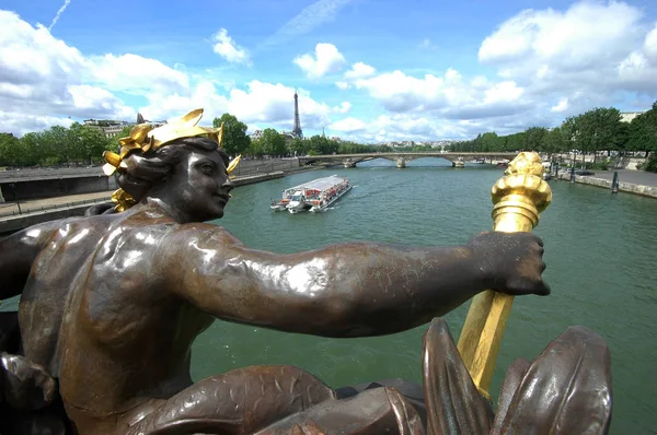 Paris Frankrike Jul 2018 Pont Alexandre Iii Bron Inrett Med — Stockfoto