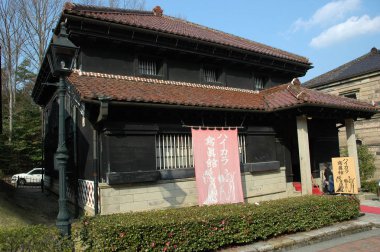 Inuyama, Japonya-23 Nisan, 2018: Bir eski bina Meiji müzenin Japonya Hanedanı yaklaşık 150 yıl önce Inuyama, Japonya.
