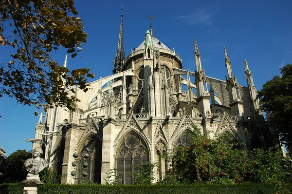 Paris Fransa Temmuz 2018 Görünüm Ünlü Notre Dame Paris Katedrali — Stok fotoğraf