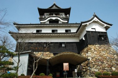 Inuyama, Japonya-23 Nisan, 2018: Inuyama kalesidir şehir, Inuyama, Aichi Prefecture, Japonya Japon bir kalede.