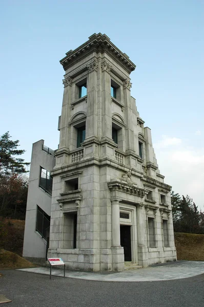 2018 川崎銀行の歴史的な室長は 明治村に位置する 1927 年に建て — ストック写真