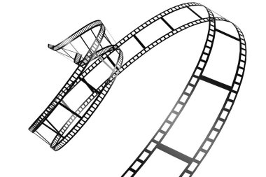Beyaz arka plan üzerinde 3d render izole film
