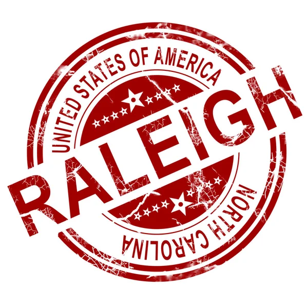 Raleigh Červená Bílým Pozadím Vykreslování Objektů — Stock fotografie