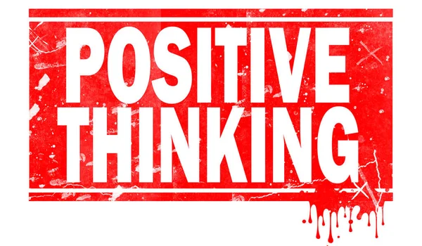 Positive Thinking Word Red Frame Rendering — Stock Photo, Image