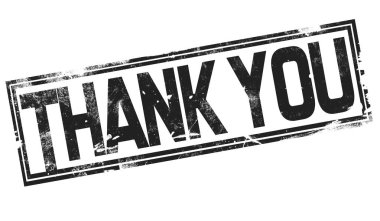 Teşekkür ederim word siyah çerçeve, 3d render ile