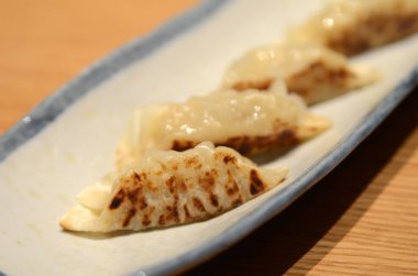 Japon geleneksel yemeği doldurulmuş sosu köfte kızarmış