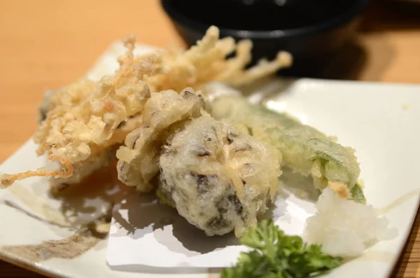 Traditionele Japanse Gerechten Tempura Maken Met Groente — Stockfoto