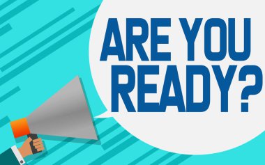 Megafon ile hazır konuşma balonu, 3d render vardır