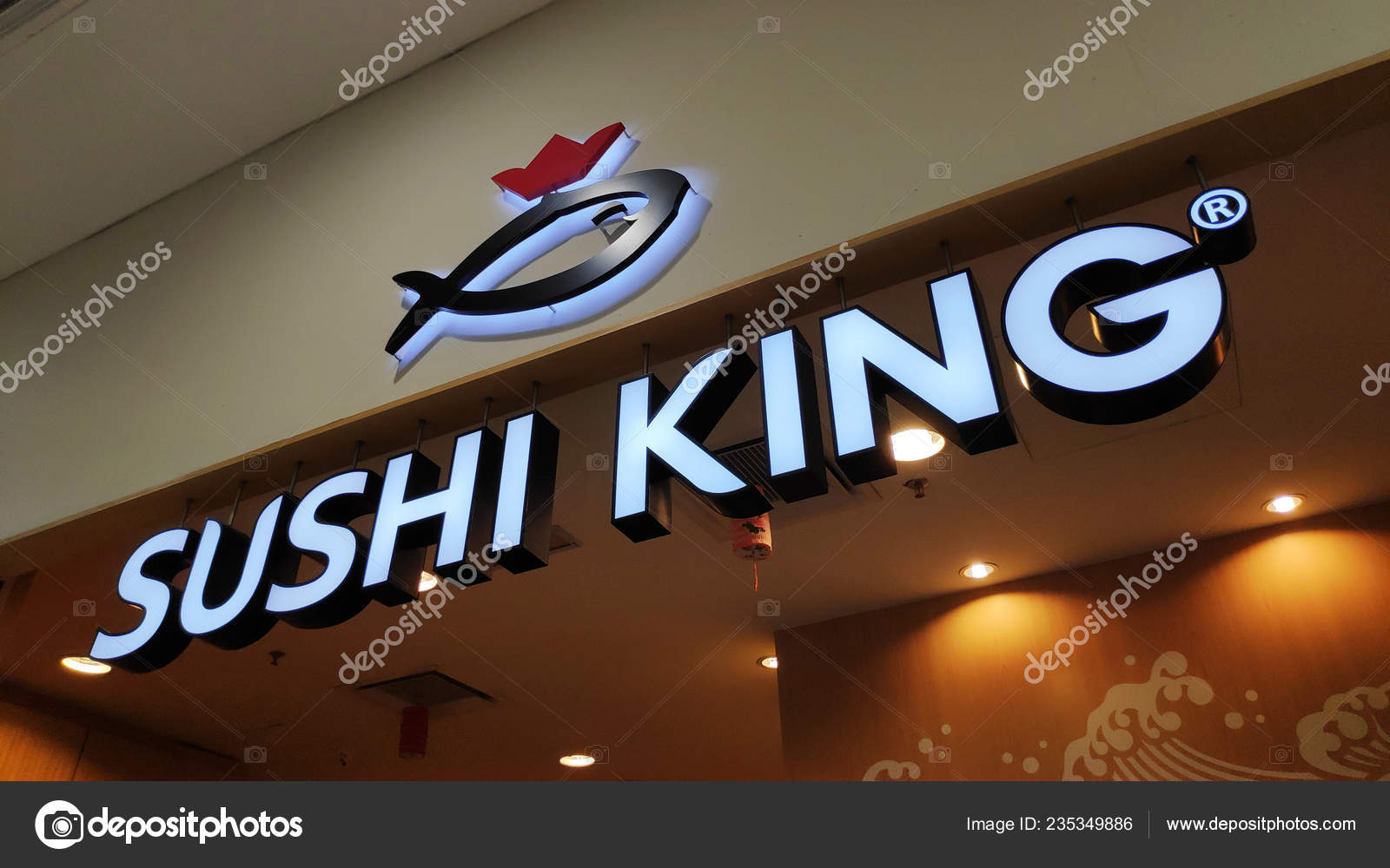 Johor Bahru Malaysia Jan 2019 Sign Sushi King Restaurant Johor Stock