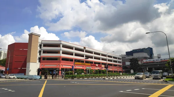 Singapore Dec 2018 Singapore Shop Houses Choa Chu Kang Blue — Stock Photo, Image