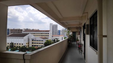 Singapur-03 Ocak 2019: Görünüm Singapur Hdb olarak da bilinen bina konut